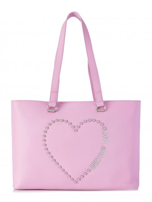 LOVE MOSCHINO Shopping Bag in pelle  fiołkoworóżowy - Torby damskie