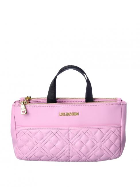 LOVE MOSCHINO QUILTED S Torebka fiołkoworóżowy - Torby damskie