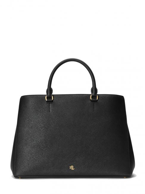 RALPH LAUREN HANNA Duża skórzana torebka czarny5 - Torby damskie