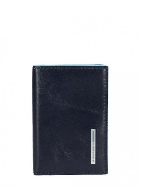 PIQUADRO BLUE SQUARE Etui na klucze skórzane niebieski - Brelok