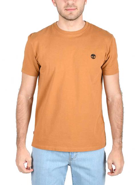 TIMBERLAND SS DUNRIVER CREW Koszulka bawełniana but pszeniczny - Koszulki męskie