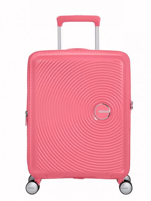 AMERICAN TOURISTER SOUNDBOX Mały wózek rozszerzalny koral muśnięty słońcem - Bagaż podręczny