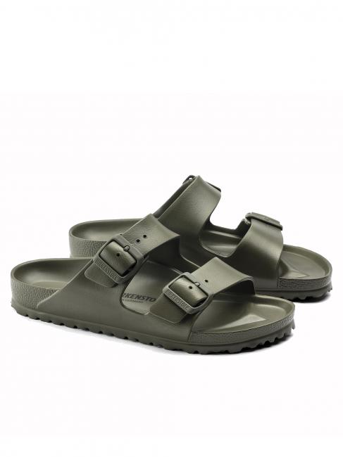 BIRKENSTOCK ARIZONA ESSENTIAL Sandał gumowy khaki - Buty męskie