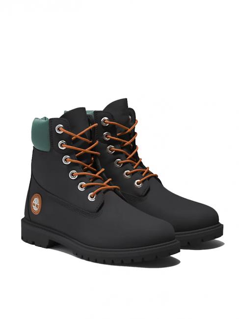 TIMBERLAND HERITAGE 6 INCH Klasyczne botki CZARNY ODRZUT - Buty damskie