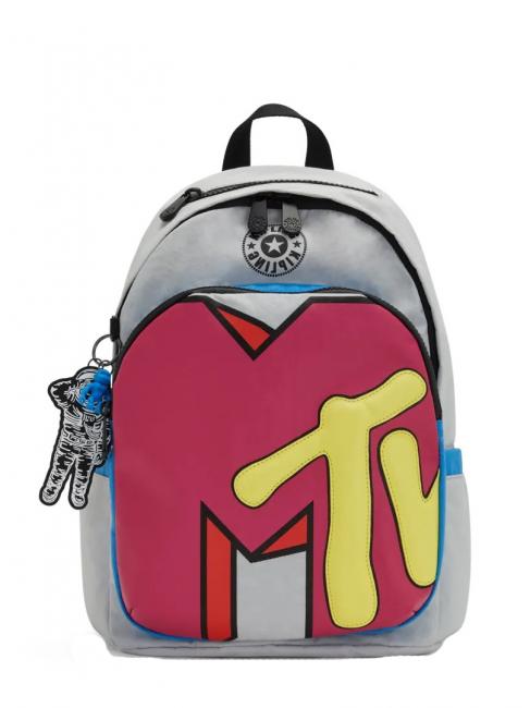 KIPLING DELIA MTV + Plecak wykonany z tkaniny pochodzącej z recyklingu duży mtv - Plecaki szkolne i rekreacyjne