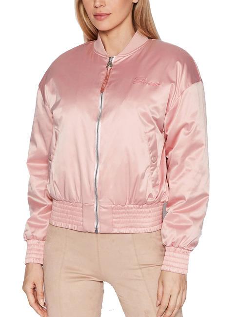 GUESS ALEXIA Kurtka typu bomber różowe róże - Kurtki damskie