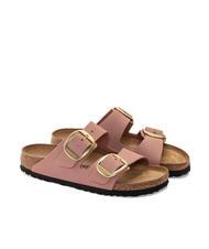 BIRKENSTOCK ARIZONA BIG BUCKLE Kapcie ze sk&oacute;ry nubukowej - Buty damskie