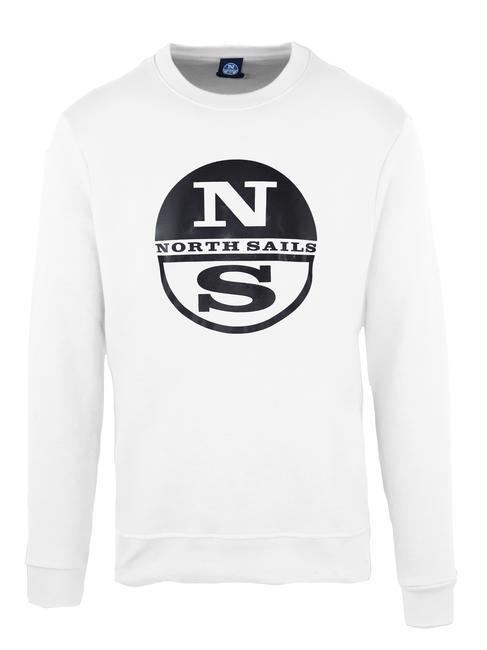 NORTH SAILS LOGO PRINT Bluza z okrągłym dekoltem biały - Bluzy męskie