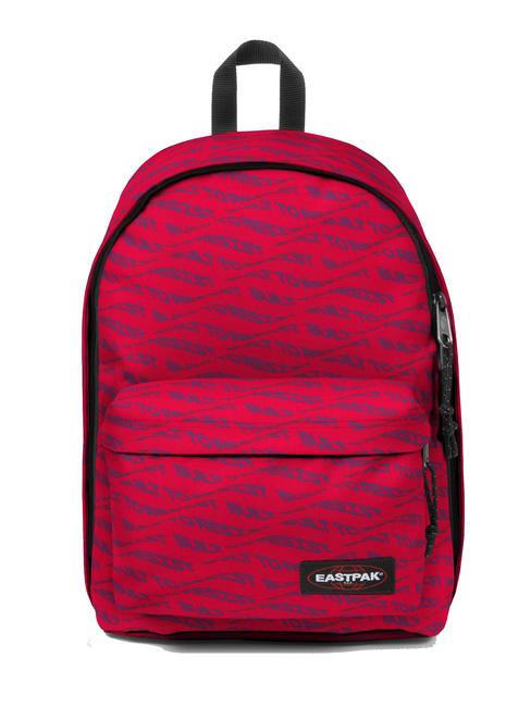 EASTPAK OUT OF OFFICE Plecak na laptopa 13" rzeźba typu czerwonego - Plecaki szkolne i rekreacyjne