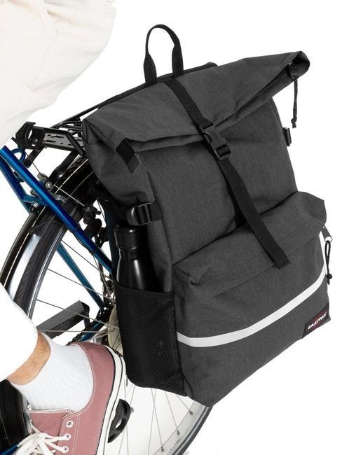 EASTPAK MACLO BIKE Plecak 31L z mocowaniem do roweru CzarnyDenim - Uchwyt i organizer na tablet