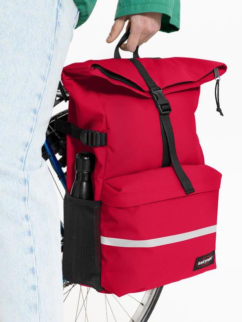 EASTPAK MACLO BIKE Plecak 31L z mocowaniem do roweru Marynarz Czerwony - Uchwyt i organizer na tablet
