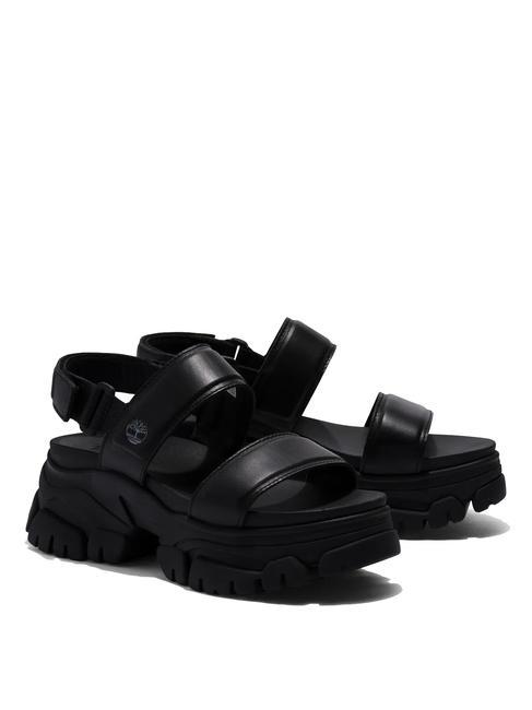 TIMBERLAND ADLEY WAY 2 BAND Sandały skórzane CZARNY ODRZUT - Buty damskie