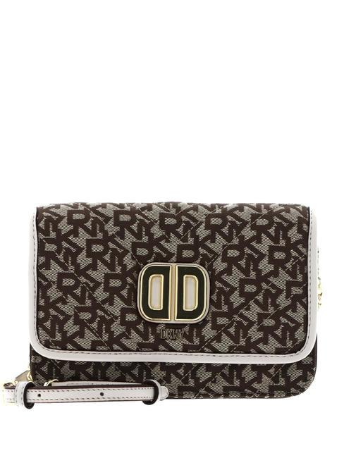 DKNY DELPHINE Mała torba na ramię broda/kamyk - Torby damskie