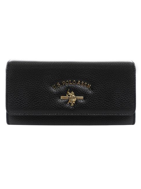 U.S. POLO ASSN. STANFORD Portfel damski  CZARNY - Portfele damskie