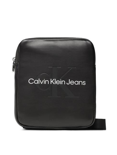 CALVIN KLEIN MONOGRAM SOFT Torba z logo czarny - Torby na ramię męskie