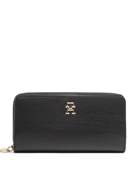 TOMMY HILFIGER CHIC Duży portfel czarny - Portfele damskie