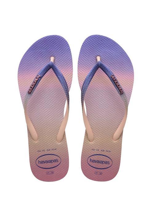 HAVAIANAS SLIM GRADIENT Klapki  balet różowy - Buty damskie