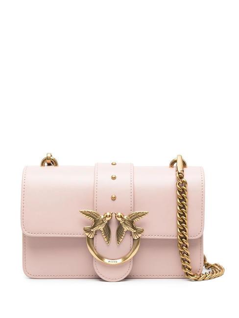 PINKO MINI LOVE BAG Jedna prosta torba proszek-antyczne złoto - Torby damskie