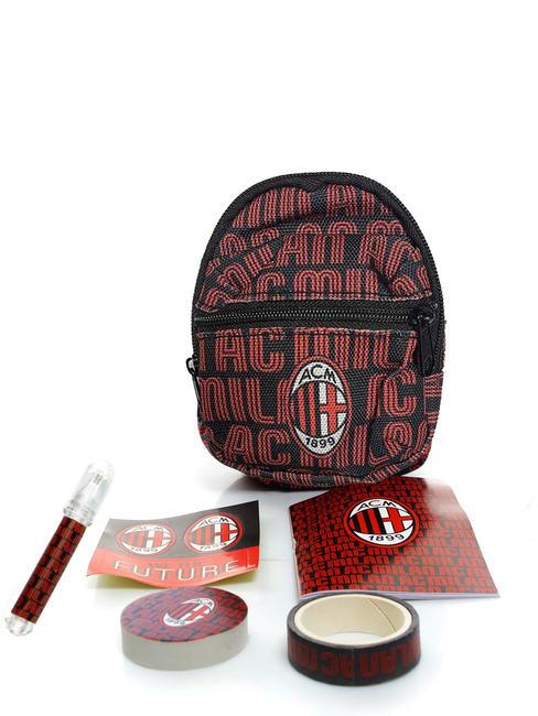 MILAN MINI Brelok plecakowy z akcesoriami czarny jak kruk - Torby i akcesoria dla dzieci