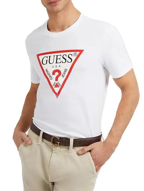GUESS ORIGINAL Koszulka z logo czysto biały - Koszulki męskie
