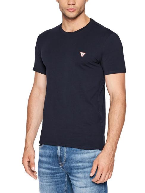 GUESS ORIGINAL Koszulka z logo inteligentnyniebieski - Koszulki męskie