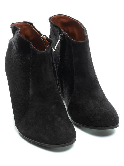 COCCINELLE SUEDE Skórzane botki Czarny - Buty damskie