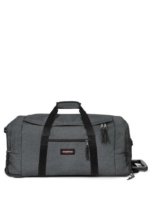 EASTPAK LEATHERFACE M + Średniej wielkości torba podróżna na kółkach CzarnyDenim - Wózki półsztywne