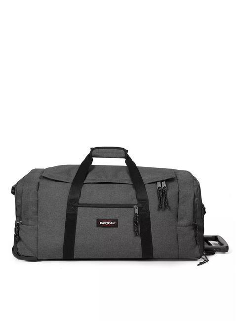 EASTPAK LEATHERFACE L Duża torba na kółkach CzarnyDenim - Wózki półsztywne