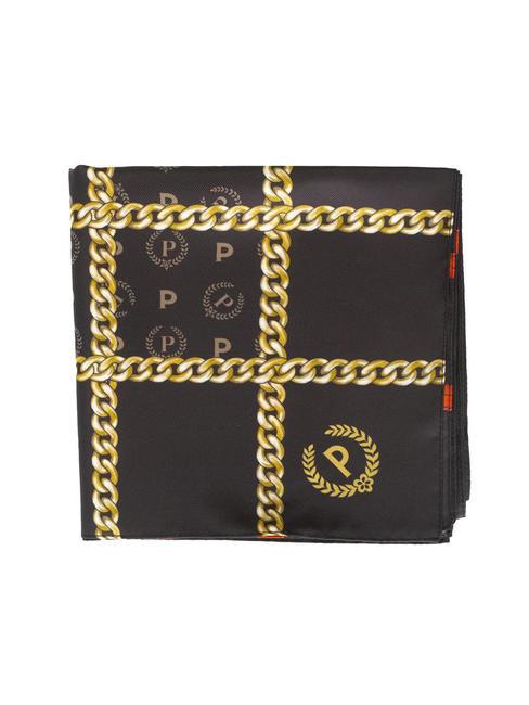POLLINI TWILL CHAIN Szalik z nadrukiem czarny i czerwony - Szaliki