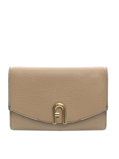 FURLA PRIMULA Portfel skórzany szary - Portfele damskie