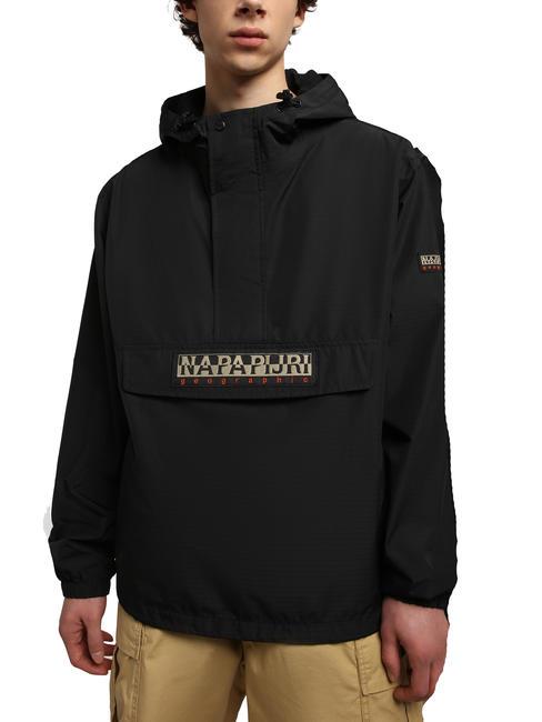 NAPAPIJRI FREESTRIDER ANORAK Kurtka wiatrówka z kapturem czarny 041 - Kurtki męskie