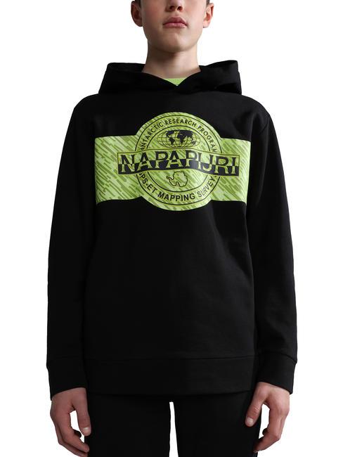 NAPAPIJRI KIDS B-PINZON Bluza z kapturem bawełniana czarny 041 - Bluzy dziecięce