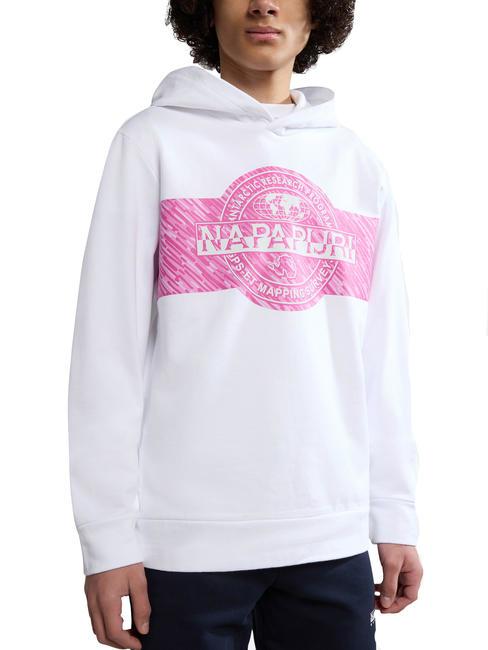 NAPAPIJRI KIDS B-PINZON Bluza z kapturem bawełniana Jasnobiały - Bluzy dziecięce