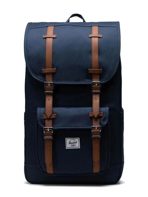 HERSCHEL LITTLE AMERICA  Plecak standardowy granatowy - Plecaki szkolne i rekreacyjne