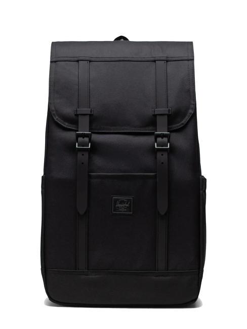 HERSCHEL RETREAT Plecak na laptopa 15,6" czarny tonalny - Plecaki szkolne i rekreacyjne