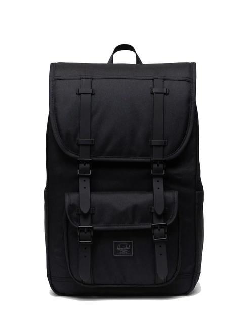 HERSCHEL LITTLE AMERICA MID Plecak na laptopa 15,6" czarny tonalny - Plecaki szkolne i rekreacyjne