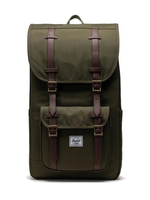 HERSCHEL LITTLE AMERICA  Plecak standardowy bluszcz - Plecaki szkolne i rekreacyjne