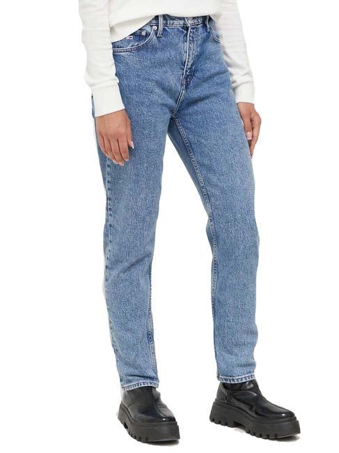 TOMMY HILFIGER TJ IZZIE HR SL ANK Jeansy z wysokim stanem i dopasowanym krojem jasny denim - Jeansy damskie