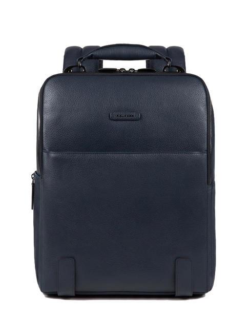 PIQUADRO MODUS SPECIAL Plecak skórzany na laptopa 15,6"  niebieski - Plecaki na laptopa do pracy
