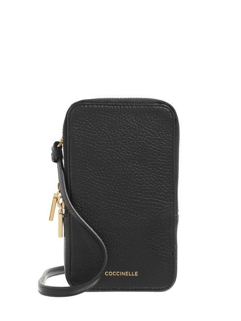 COCCINELLE FLOR Etui na iPhone'a z paskiem na ramię Czarny - Torby damskie
