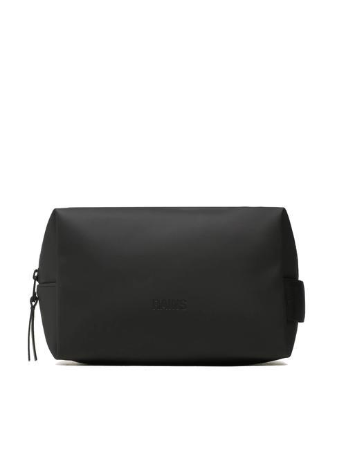 RAINS WASH BAG Niezbędne piękno czarny - Kosmetyczka