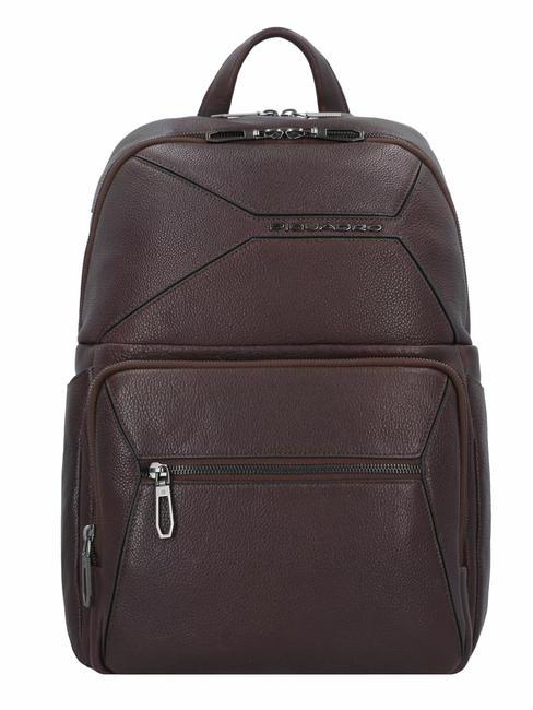 PIQUADRO RHINO Plecak skórzany na laptopa 14" CUMOWAĆ - Plecaki na laptopa do pracy