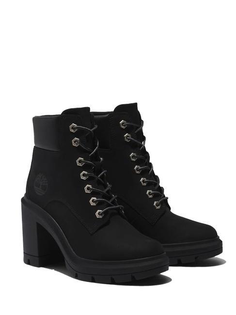 TIMBERLAND ALLINGTON Wysokie, sznurowane botki z nubuku CZARNY ODRZUT - Buty damskie