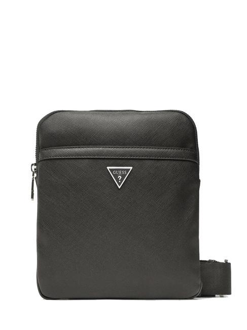 GUESS MILANO Flat Torba na ramię CZARNY - Torby na ramię męskie