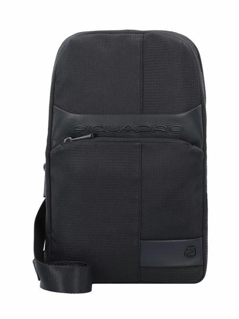 PIQUADRO WOLLEN Plecak na jedno ramię Czarny - Plecaki na laptopa do pracy