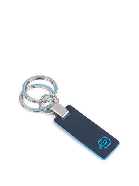 PIQUADRO BLUE SQUARE Brelok skórzany niebieski - Brelok