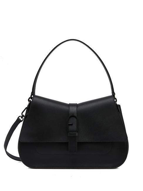 FURLA FLOW Torebka L ze skóry Czarny - Torby damskie