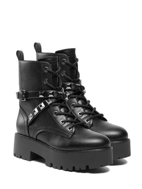 GUESS VAIDA Buty amfibijne z ćwiekami czarny1 - Buty damskie