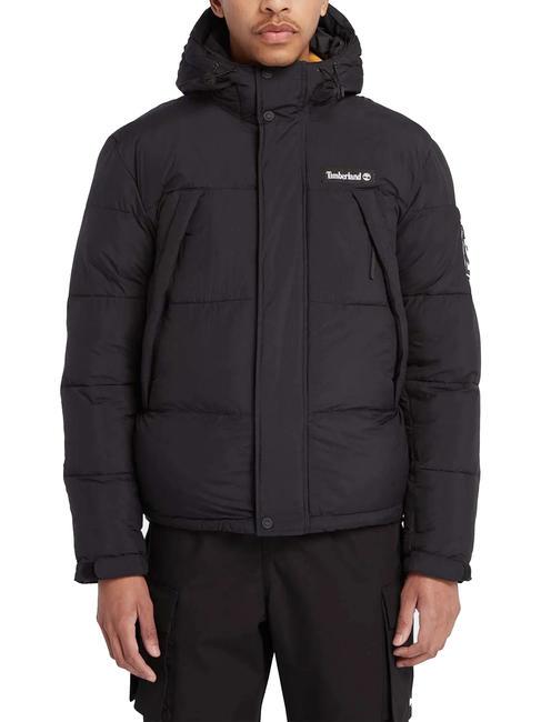 TIMBERLAND OUTDOOR ARCHIVE PUFFER Kurtka puchowa z kapturem CZARNY - Kurtki puchowe męskie