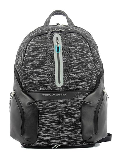 PIQUADRO COLEOS Plecak na laptopa 14" z akumulatorem Czarny - Plecaki na laptopa do pracy